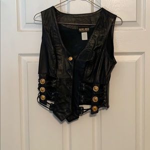 Leather vest